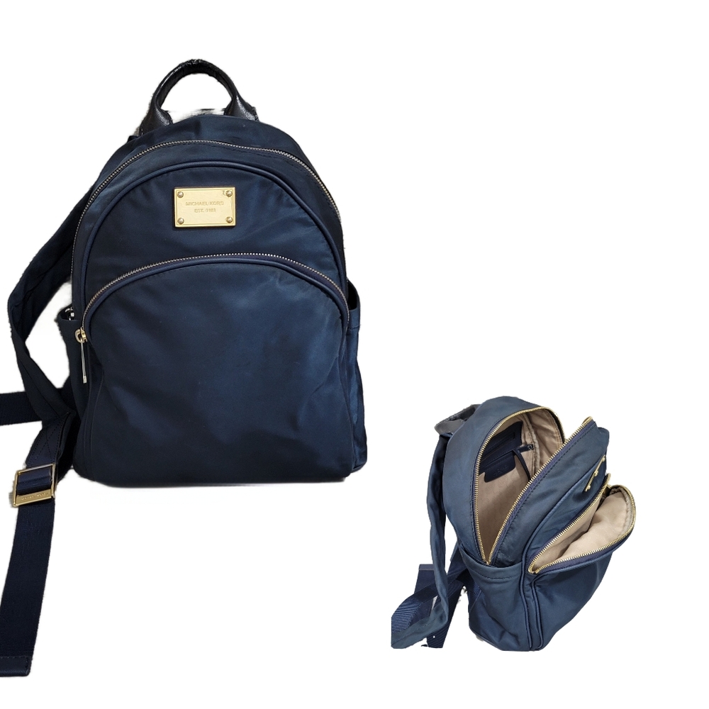 Retro MICHAEL KORS "Abbey" Nylon Backpack Style Handbag